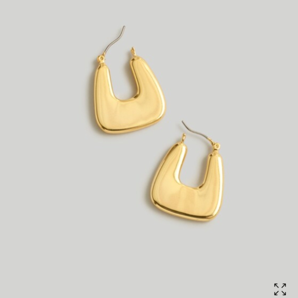 Madewell Chunky Triangle Hoop Earrings